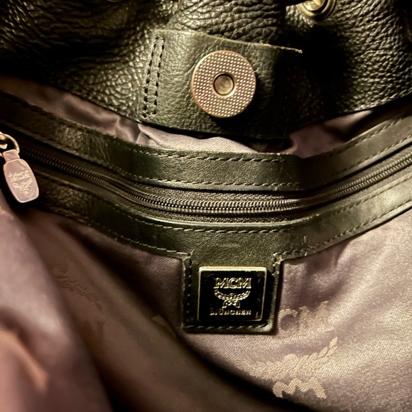 MCM Black and White Checkered Shoulder Bag - Picture 9 of 15